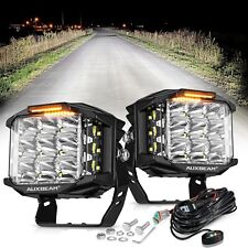 AUXBEAM 5 inch 168W LED Pod Driving Work Lights w/ Side Light DRL Off-Road Pair picture
