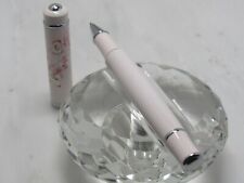 UNIQUELY STUNNING DESIGNER LIGHT PINK ROLLER BALL PEN - FLOWERS ON CAP picture