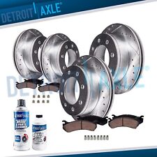 10pc Front & Rear DRILLED Rotors + Ceramic Brake Pads for Dodge Ram 2500 3500 picture
