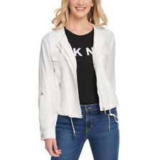 DKNY NEW Women's Roll-tab Drawstring-hem Cropped Basic Jacket Top TEDO picture