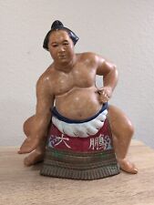 Genuine Very Rare Vintage Hakata Doll Sumo Figurine - Urasaki Japanese Clay picture