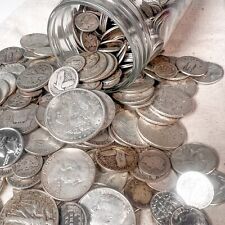 Mason Jar Silver Coin Mixed Lot | ESTATE SALE LIQUIDATION | US Silver Coins picture