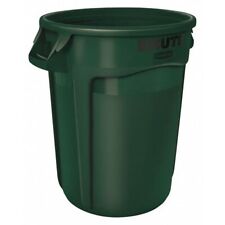 Rubbermaid Commercial Fg263200dgrn 32 Gal Round Trash Can, Green, 22 In Dia, picture