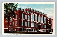 Fergus Falls MN-Minnesota, High School, Antique Vintage Souvenir Postcard picture