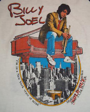 Vintage Billy Joel 1976 New York State Of Mind T Shirt Size S-4XL White EE137 picture