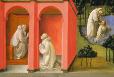 Saint Benedict Orders Saint Maurus | Fra Filippo Lippi | 1450 Renaissance Print picture