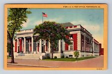 Portsmouth VA-Virginia, United States Post Office, Antique, Vintage Postcard picture