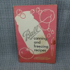Vintage 1952 Ball Canning & Freezing Tips Book Booklet picture