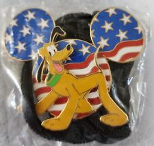 DISNEY 4TH OF JULY PLUTO PATRIOTIC CAST EXCLUSIVE ID HOLDER/ BOLO~FREE SHIPPING picture
