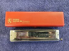 Hohner Super 64 four octave chromatic harmonica #2 ex Bud Boblink Key of C picture