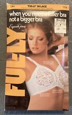 Vintage Exquisite Form Extra Support Ful-ly. Bra 38D White NEW OLD STOCK picture