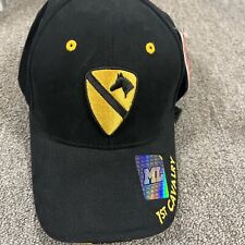 US ARMY 1ST CAVALRY DIVISION Hat FIRST TEAM BASEBALL CAP BLACK Strapback picture