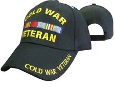 New Black US Military Cold War Veteran Hat Baseball Ball Cap Army Navy USMC picture