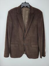Hugo Boss Blazer Mens 42R Brown Velvet Two Button Sport Coat Suit Jacket Modern picture