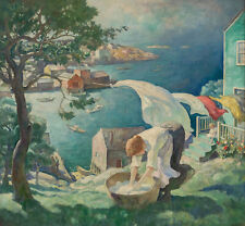 Newell Convers Wyeth - Wash Day on the Maine Coast (1934) - 17