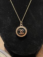 Chanel Vintage CC Pull Charm  Necklace, Upcycled picture