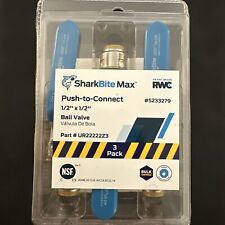 Authentic SharkBite Brass 1/2 inch Push-to-Connect Ball Valves Qty. 4 picture