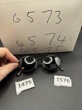 Vintage Revolution Eyeglass Frame Clip On Sunglasses Re010 Round Aviator Black picture