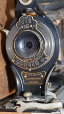 Antique Eastman Kodak No. 2-C Folding Autographic Brownie  Camera w/ Leather Cas picture