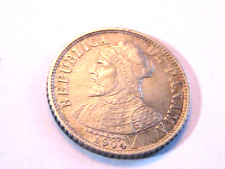 1904 Panama Silver 5 Centesimo XF/AU Lustrous Central American 5 Cent Coin km-3 picture