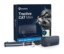 Tractive Mini GPS Cat Tracker (6.5 lbs+), Dark Blue, Refurbished picture
