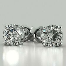 GIA Authenticity 2.5Ct Lab Grown Diamond/CVD Exquisite Earrings 14k White Gold picture