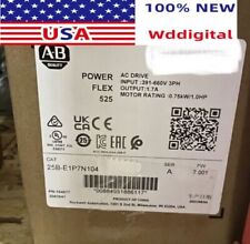 New Factory Sealed AB 25B-E1P7N104 PowerFlex 525 AC Drive 391-660v 25BE1P7N104 picture