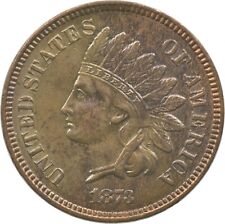 1873 Indian Head Cent Closed 3 *3741 picture