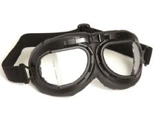 British RAF Style Black Aviator Goggles-Airsoft-Paintball-Steampunk-Motorcycle picture