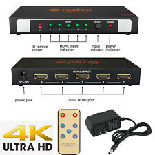 5-Port HDMI Switch 5x1 Switcher Selector Splitter 4K 1080P  +Remote & Power Plug picture