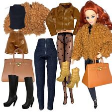 Eledoll Clothes Fashion Pack For The 12” Fashion Doll CARAMEL Set picture