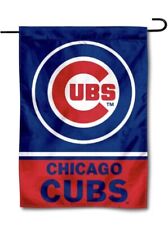 MLB Chicago Cubs Garden Flag Double Sided Cubs Premium Yard Flag. picture