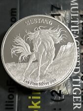 5 - 1ozt 2024 $5 Tokelau 1 oz Mustang Silver Coin .999 FineProof In Capsule. picture