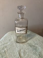 Antique Apothecary Glass Bottle TR. Capsici picture