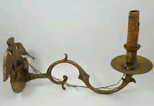 Antique Hollywood Regency LAMP Solid BRASS WALL SCONCE Eagle Single Armed Light picture