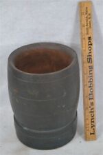 antqiue mortar large 8x6 in. old green/blue paint original 19th c 1800s  picture