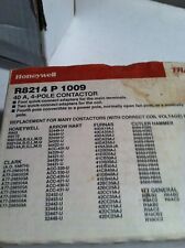HONEYWELL R8214 P 1009 CONTACTOR 4 POLE 40A R8214P1009 picture
