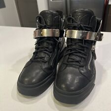 Giuseppe Zanotti Black/Silver High top Sneakers size 42 picture