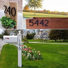 5 Inch Floating  House Number, Mailbox Door  Numbers Sign, Metal Modern Black picture
