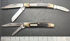Old Timer Schrade 33OT & 34OT Pocketknives Great USED Lot Of 2 picture