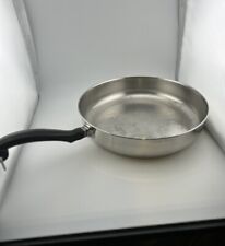 FARBERWARE Skillet Frying Pan 10” Aluminum Clad Stainless Steel No Lid Vintage picture