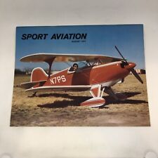 Sport Aviation Airplane Magazine Dick Schreder Wood CF-4 August 1974 picture