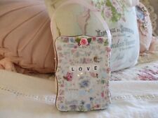 Shabby Chic Broken China Mosaic Love Plaque picture