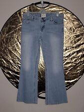Vintage American Eagle Jeans Womens 8S SHORT Blue Denim Hipster Flare 14x30.5 picture