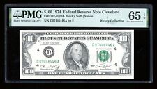DBR 1974 $100 FRN Cleveland Fr. 2167-D Gem PMG 65 EPQ Serial D07446446A picture