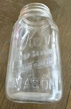 Vintage Kerr Self Sealing Trade Mark Reg Mason Quart Jar 32 Ounce Good Condition picture