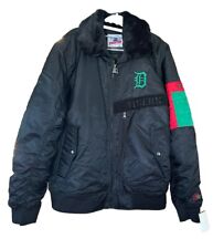 Detroit Tigers Starter MLB Black Sport Bomber Jacket Sweater XL picture