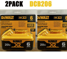 DEWALT DCB206 20V MAX Battery, Premium 6.0Ah, Genuine Brand New-2PACK picture