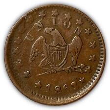 1863 Perched Eagle THE UNION MUST AND SHALL BE PRESERVED Fuld-155/400 CWT #4158 picture