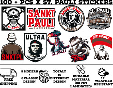 100 pcs x St. Pauli Stickers, Sankt Pauli Stickers,  St Pauli Ultras Stickers. picture